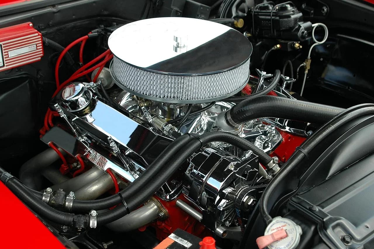 Vehicle receiving engine repairs near Cogra Bay