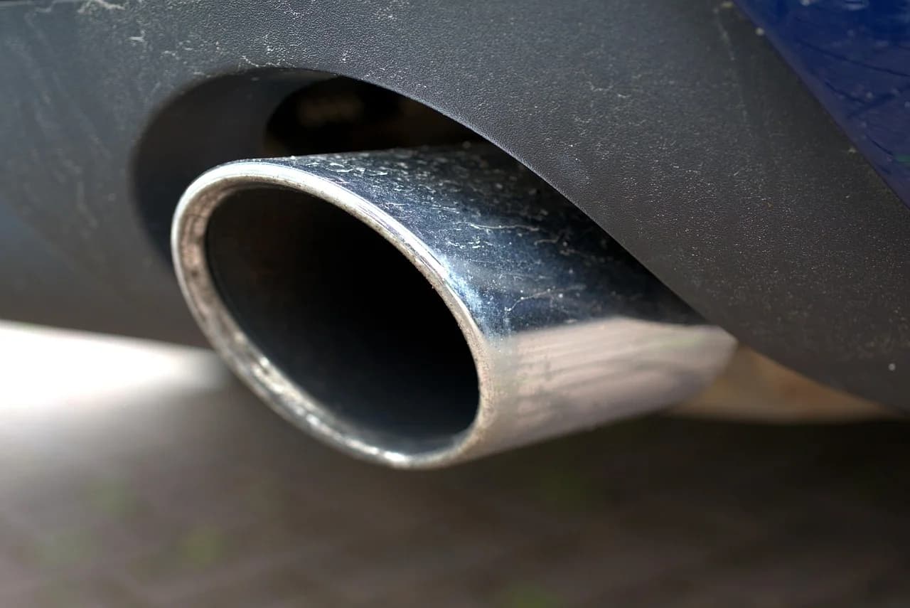 Vehicle receiving exhaust repairs near Berowra