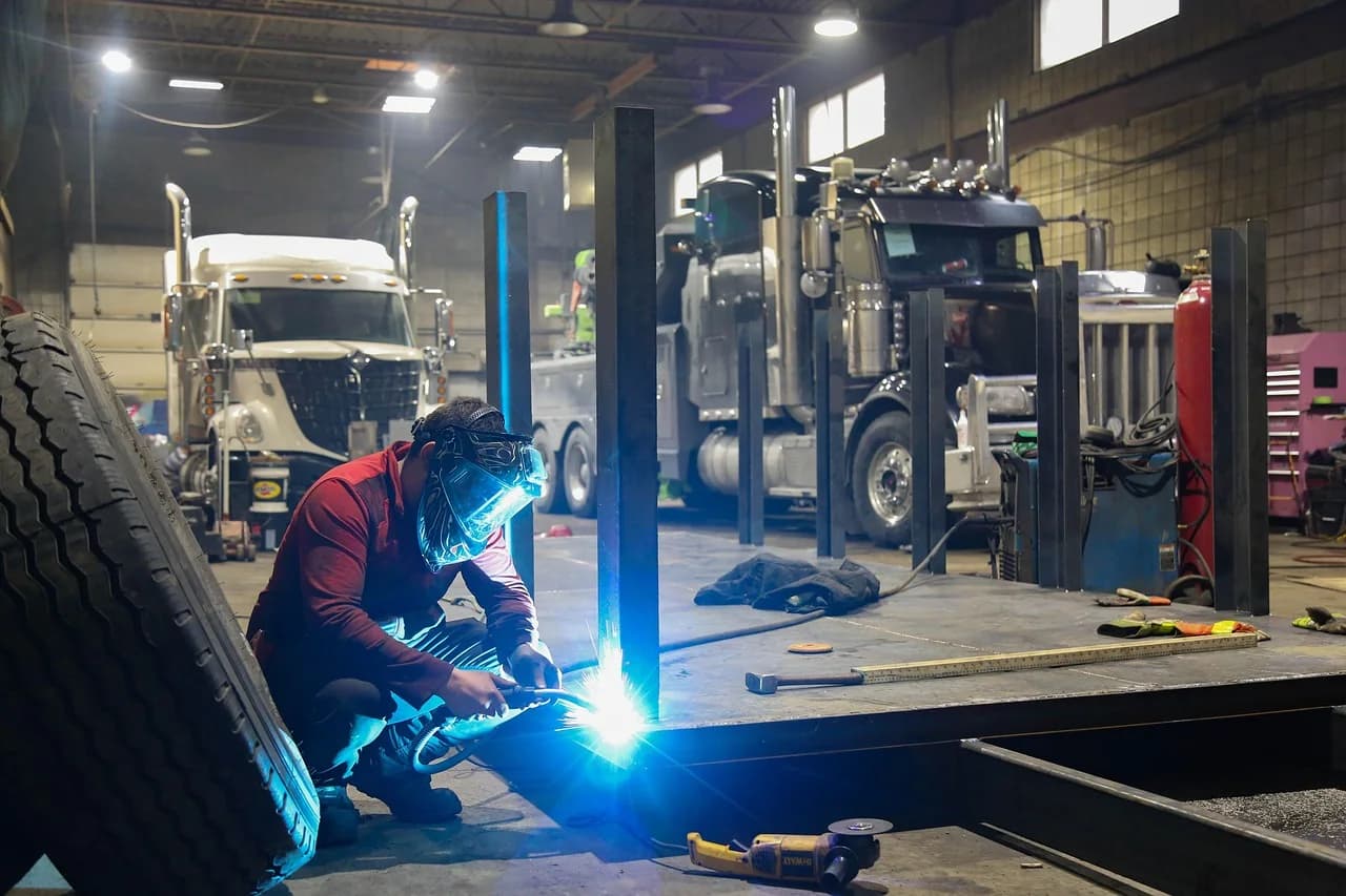 Vehicle receiving fleet maintenance near Brooklyn